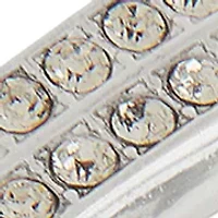 Crystal Rectangle Link Stretch Bracelet