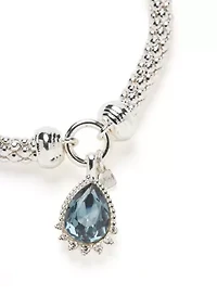 Pear Stone Popcorn Stretch Bracelet