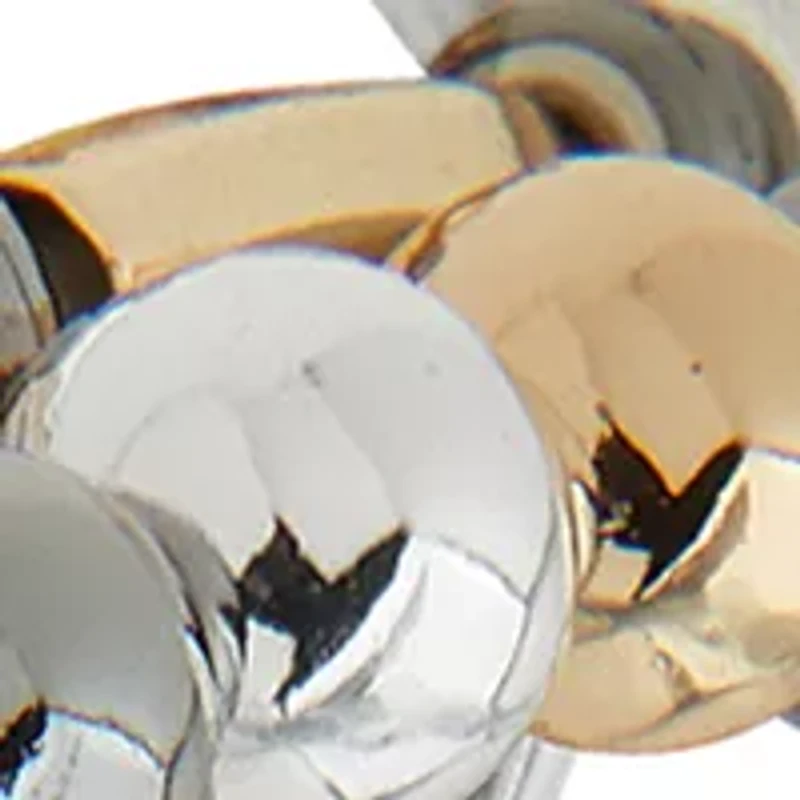 Tri Tone Tube Stretch Bracelet Set