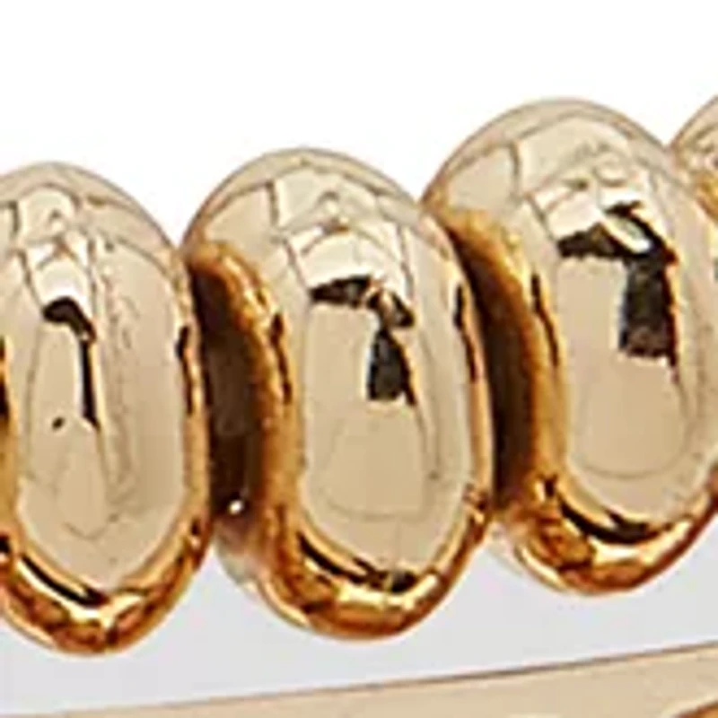 Gold Tone Crystal Charm Stretch Bracelet Set