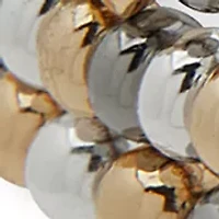 Crystal Heart Pave Stretch Bracelets Set