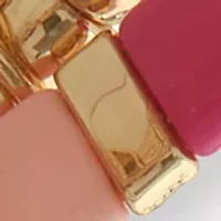Gold Tone Multi Pink Stretch Bracelet Set