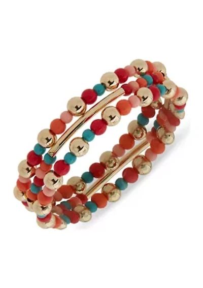 Beaded Stretch Bracelet Set