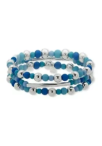 Beaded Stretch Bracelet Set