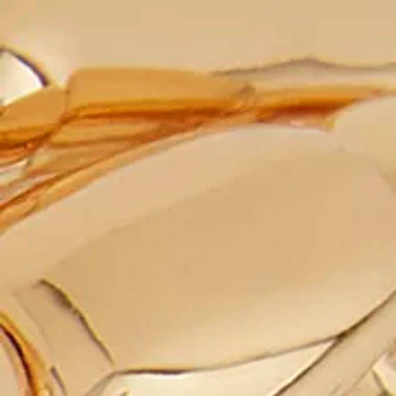 Gold Tone 3 Row Teardrop Stretch Bracelet Set