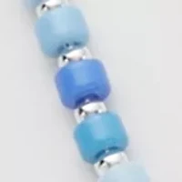 Silver Tone Molten Necklace and Earring Set