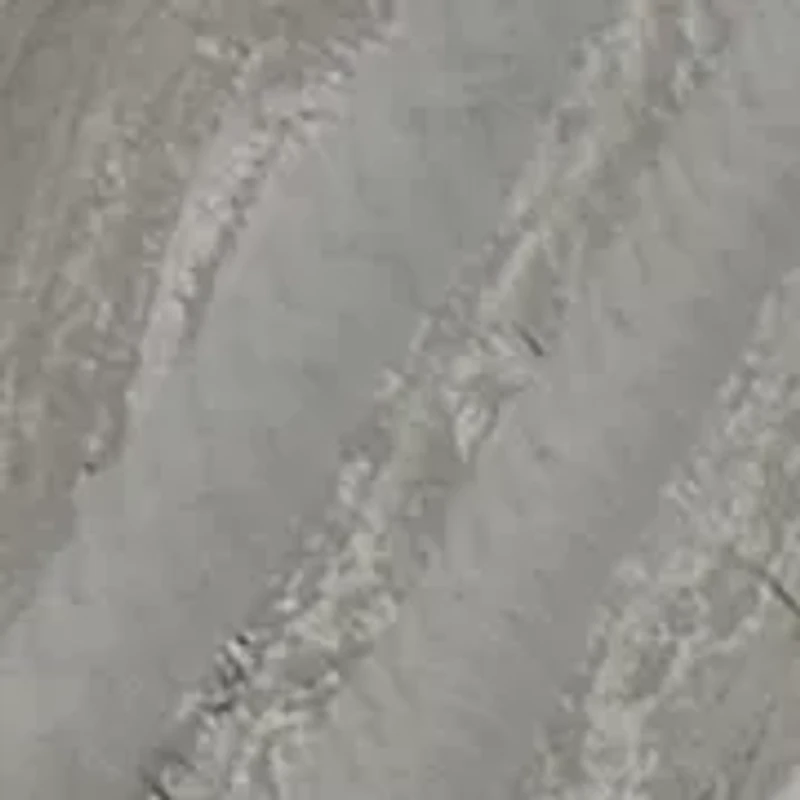 Silver Tone Organic Puffy 2 Row Stretch Bracelet Set