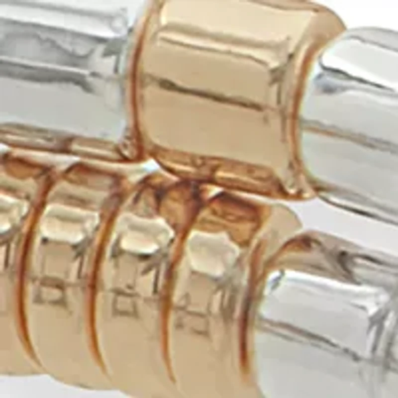 Tri Tone Crystal 2 Row Butterfly Stretch Bracelet Set