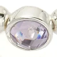 Silver Tone Stone Stretch Bracelet Set