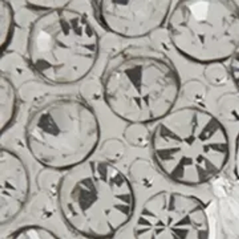 Silver Tone Crystal Puffy Heart Stretch Bracelet