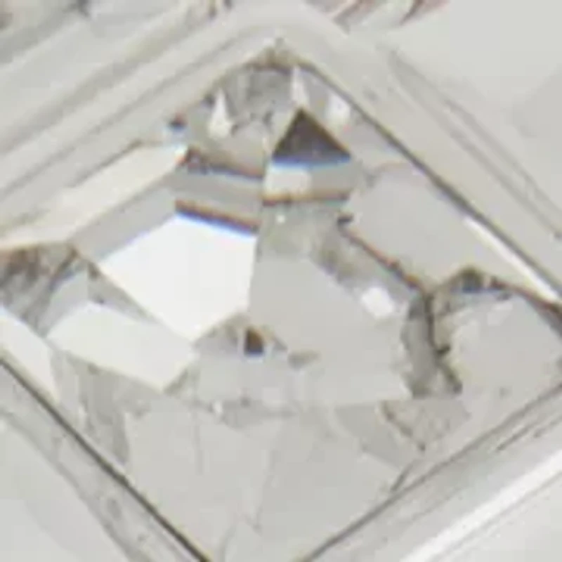 Tri-Tone Square Stone Stretch Bracelet Set