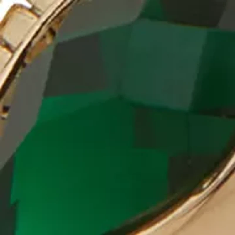 Gold Tone Pave Coil Bracelet