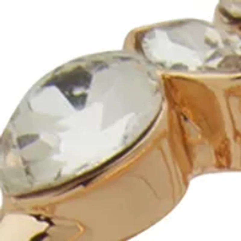 Gold-Tone Crystal Bangle Set