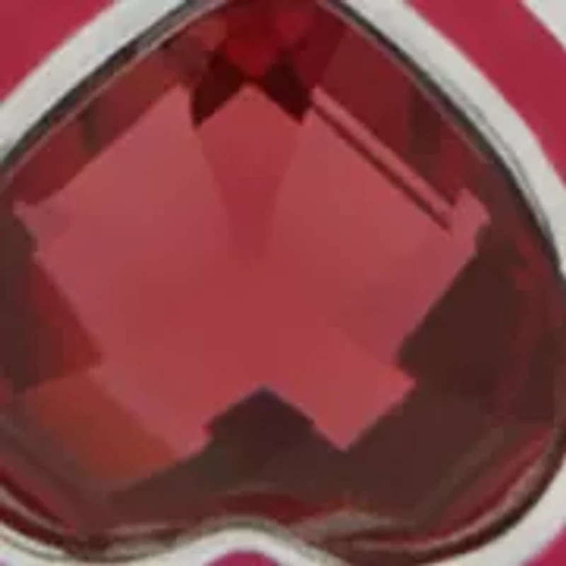 Pink Beaded Heart Stretch Bracelet