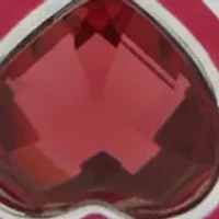 Pink Beaded Heart Stretch Bracelet