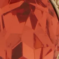 Red Crystal Stone Charm Stretch Bracelet