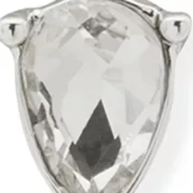 Crystal Silver Tone Necklace and Earring Set