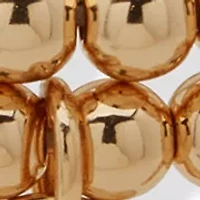 Gold Tone Beaded Stretch Bracelet Set