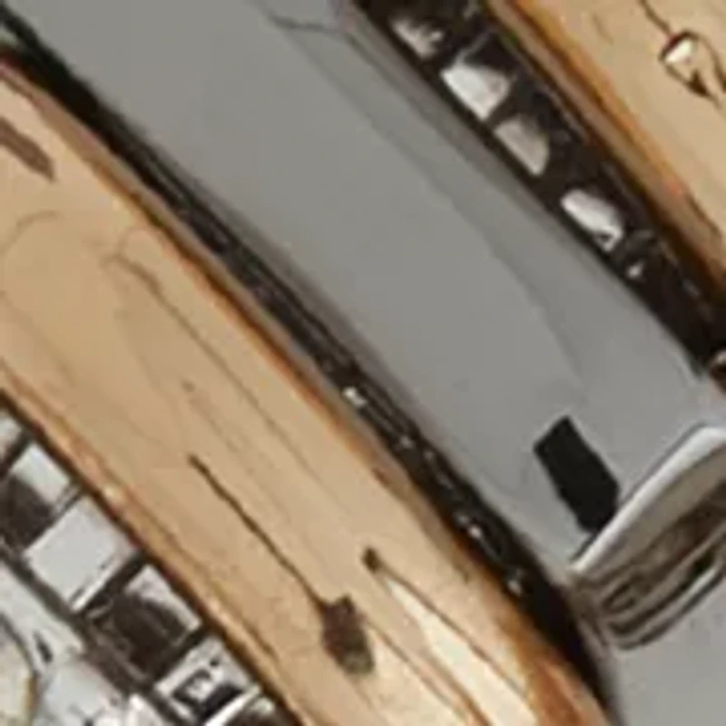 Tube Tri Tone Chain Stretch Bracelet Set