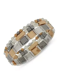 Crystal Beaded Tri Tone Stretch Box Set 