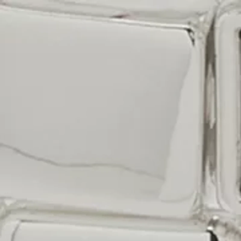 Silver Crystal Tile Stretch Bracelet Set