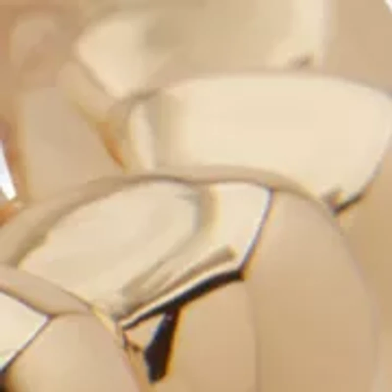 Beaded Puffy Gold Tone Stretch Bracelet Set