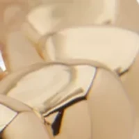 Beaded Puffy Gold Tone Stretch Bracelet Set