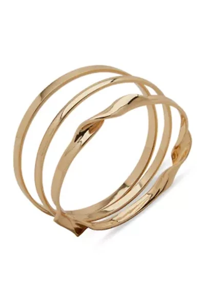 Twisted Bangle Bracelet Set