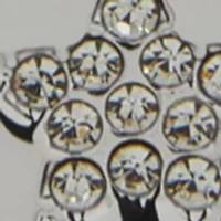 Silver Tone Star Necklace and Earring Set