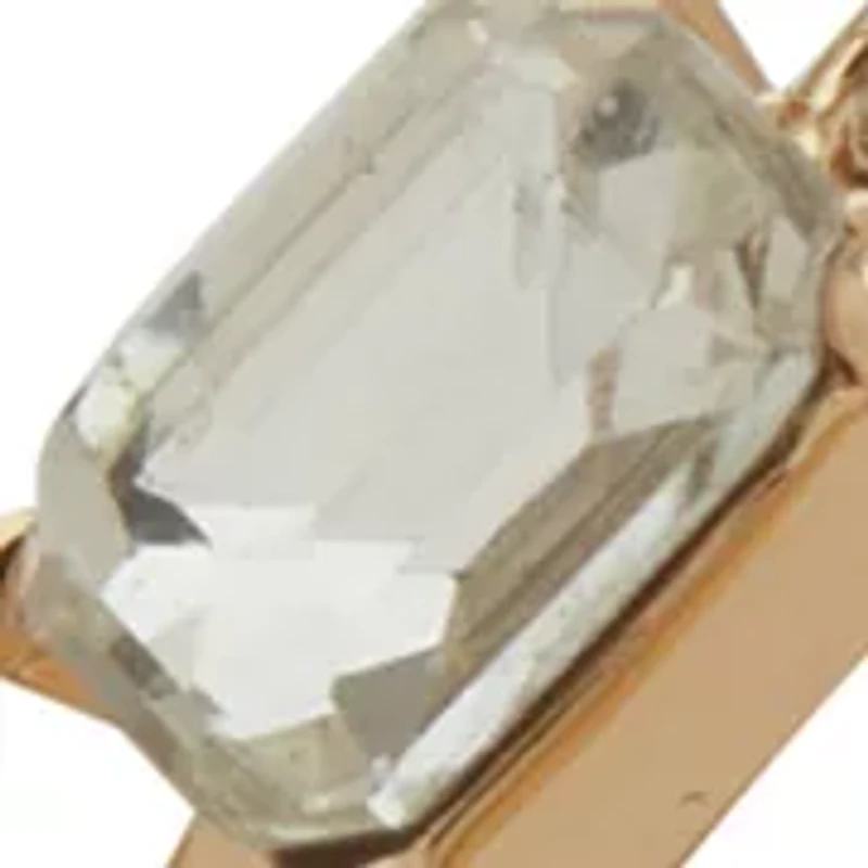 BAGUETTE CRYSTAL BANGLE BRACELET SET 