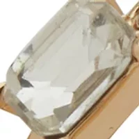 BAGUETTE CRYSTAL BANGLE BRACELET SET 