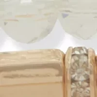 Crystal Heart Stretch Bracelet Set