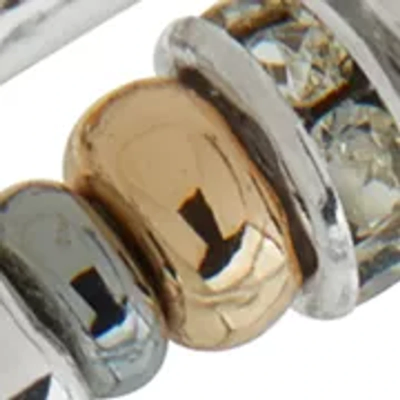 Trio Tone Three Heart Stretch Bracelet Set