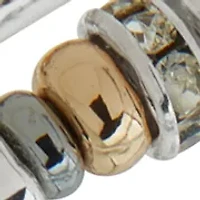 Trio Tone Three Heart Stretch Bracelet Set