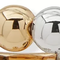 Tri-Tone Beaded Stretch Bracelet Set