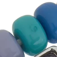 Blue Beaded Stretch Bracelet Set
