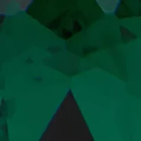 Gold Tone Green Stone Hoop Earrings