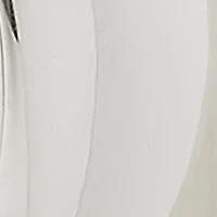 Silver Tone 24 Millimeter Wavy Hoop Earrings