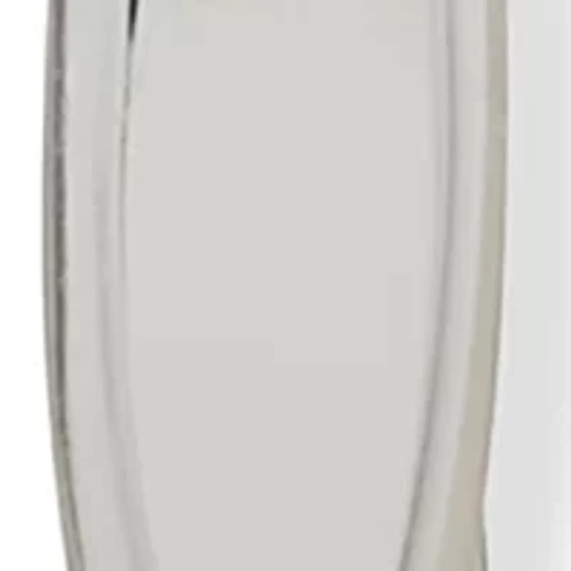 Metal Tone 33 Millimeter Flat Wavy Hoop Earrings