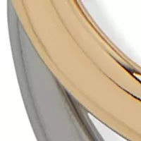 Tri Tone Multi Open Teardrop Earrings