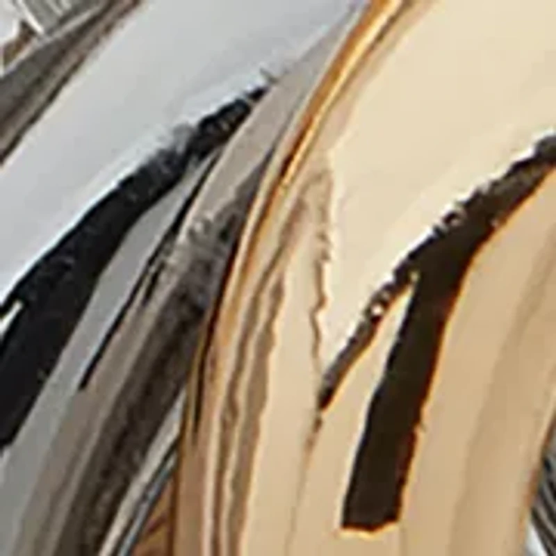 Tri Tone Multi Hoop Click Top Earrings