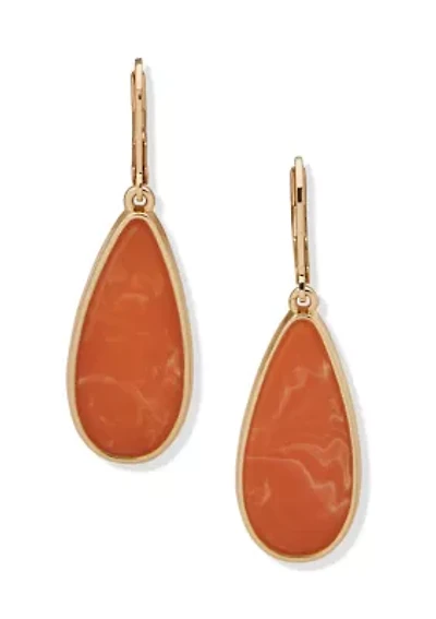 Teardrop Lever Back Earrings