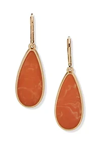 Teardrop Lever Back Earrings