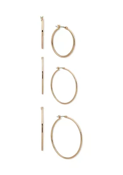 Multi Hoop Trio Earring Set