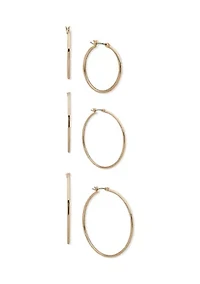 Multi Hoop Trio Earring Set