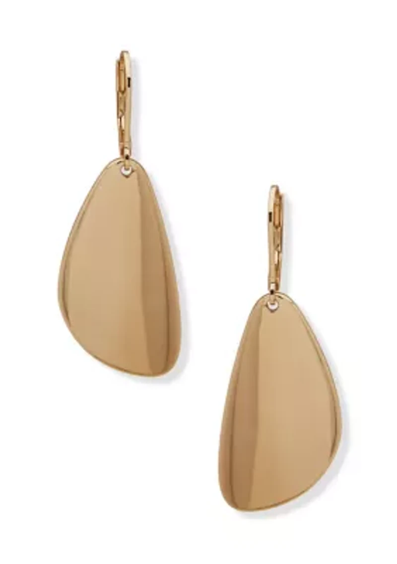 Gold Tone Drop Earrings