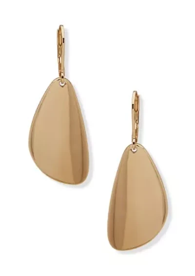 Gold Tone Drop Earrings