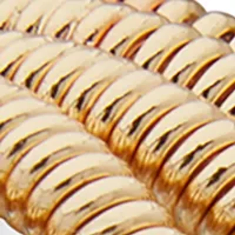 Gold Tone 17 Millimeter Coil Hoop Post Earrings