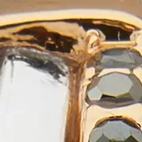 Tri Tone 26 Millimeter Double Hoop Earrings