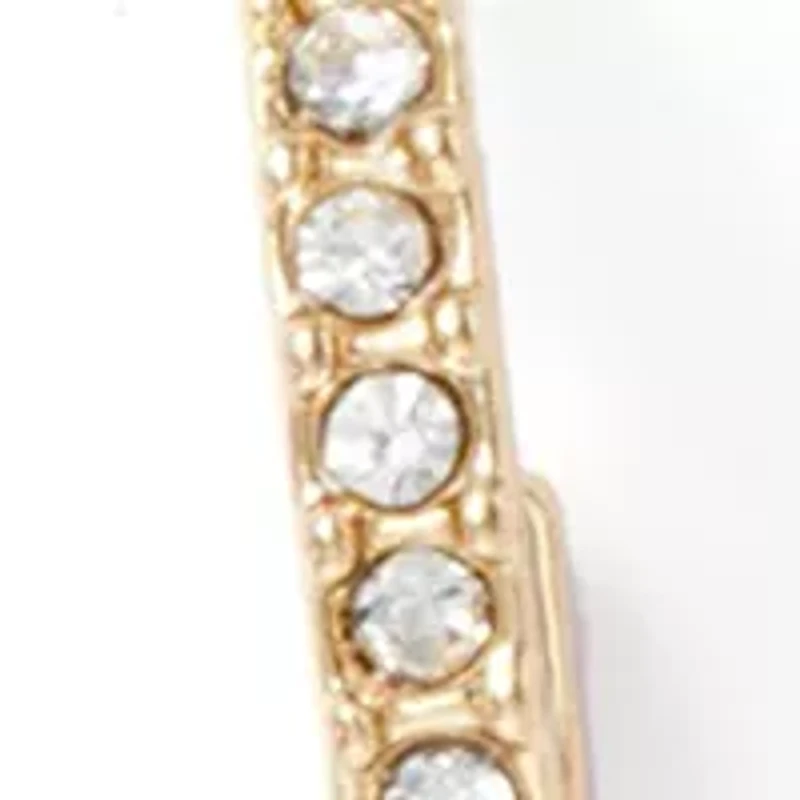 Gold Tone Charm Trio Earrings Set